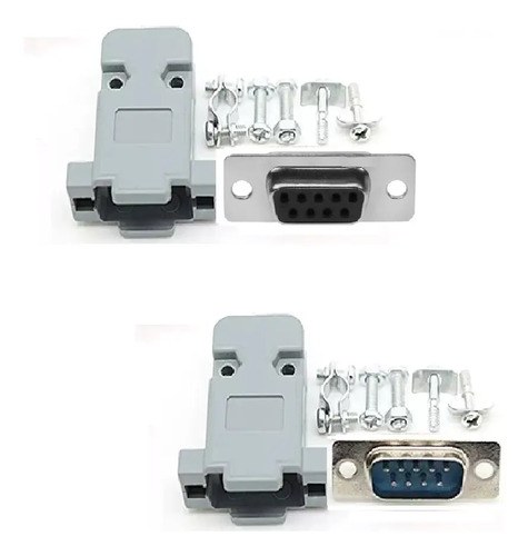 X10 Un 2 Fichas Db9 Rs-232 Serial P/soldar Armar Cable M Y H