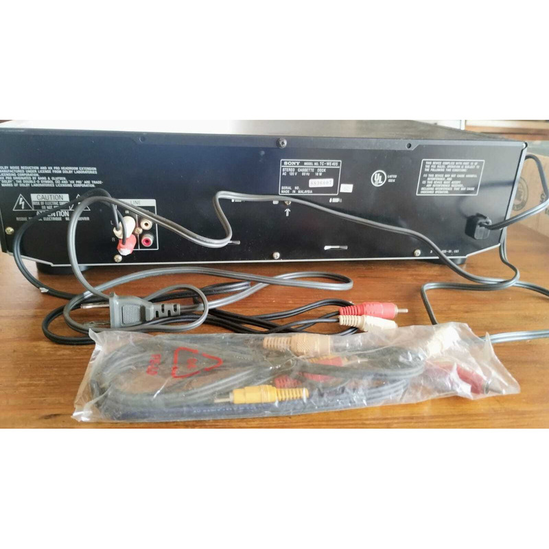 Deck Casetera Doble Sony Tc-we405 Impecable C/ Cables - 5