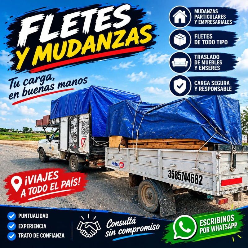 Mudanzas Fletes Transporte en Río Cuarto - 4