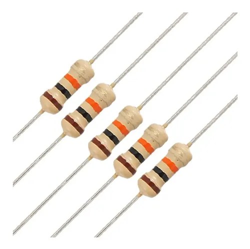 12 Resistencias P/electrónica 390 Ohms 1/8 W 5% Tol Congreso