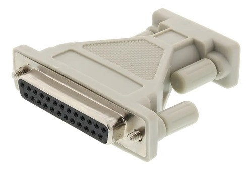 Adaptador Puerto Db25 Hembra A Serial Db9 Macho Centro