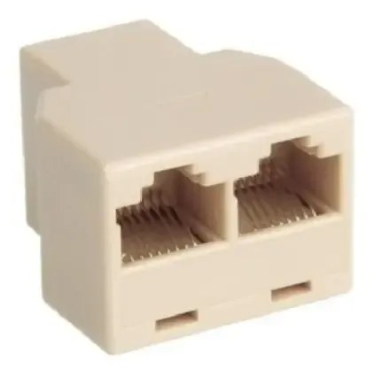 Adaptador Rj45 Red 1 Hembra A 2 Hembras Pccom Systems Ctro - 2