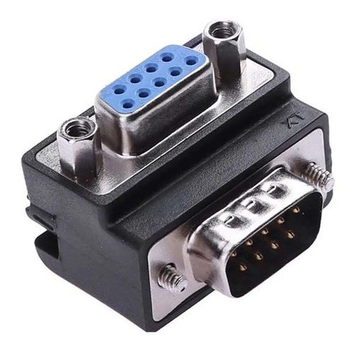 Adaptador Serial Db9 Hembra A Db9 Macho Acodado, A 90°, En L