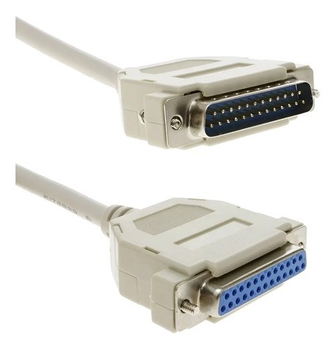 Cable Db25 Extensor Pin A Pin Testeado Mh 10,5 Metros Centro Beige