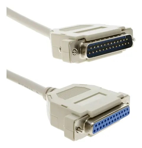 Cable Db25 Macho Hembra 5 Metros Congreso Pccom Systems Gris