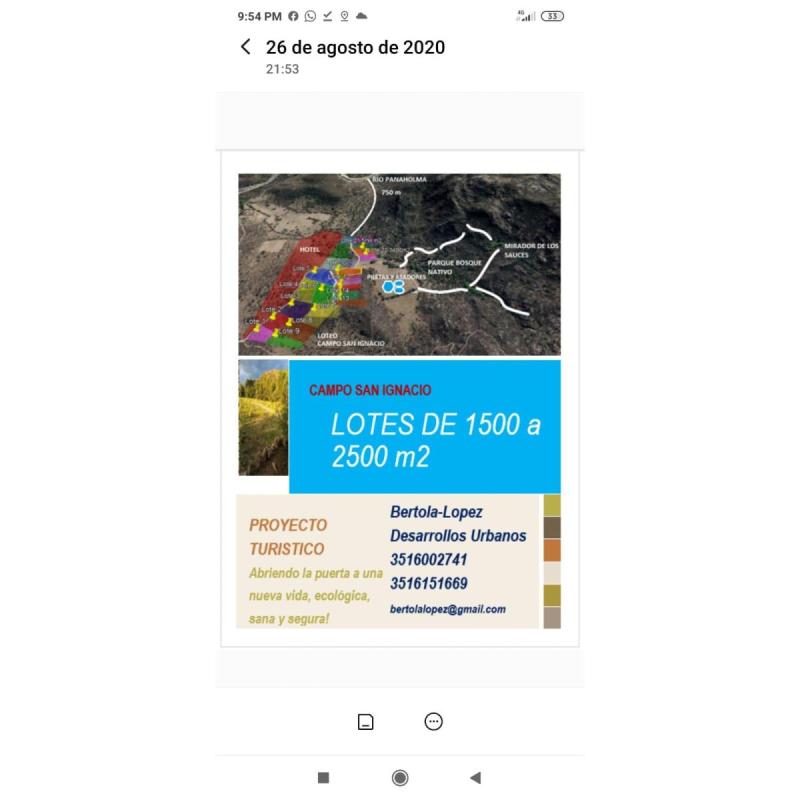 Lote 1500m2 agua+kit solar Panaholma Córdoba - 16