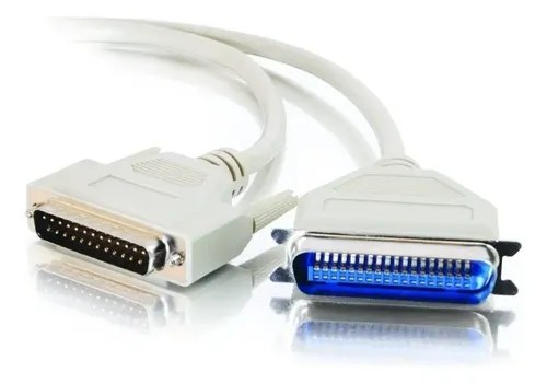 Cable Impresora Paralelo Lpt1 Para Impresoras Clásicas Caba Gris - 2