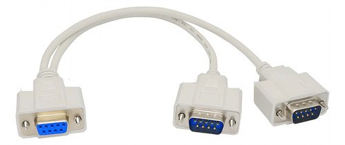 Splitter Adaptador Db9 1 Hembra A 2 Machos Premium Congreso