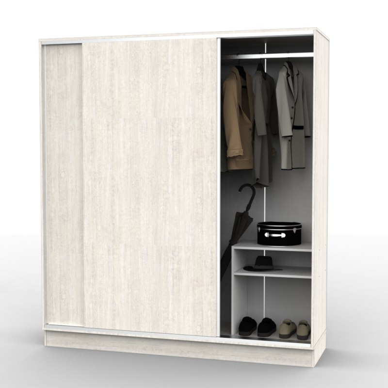 Placard Corredizo 180 cm con Zapatero Venezia - 2