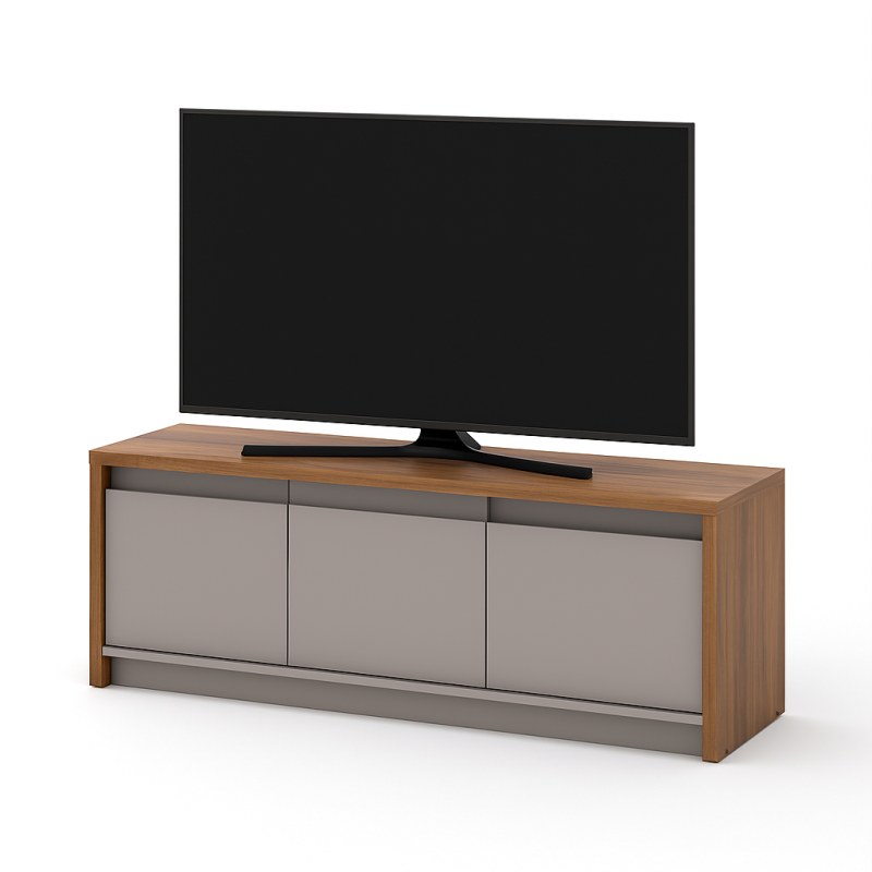Rack De Tv 130 cm Nogal Gris Arcilla - 4