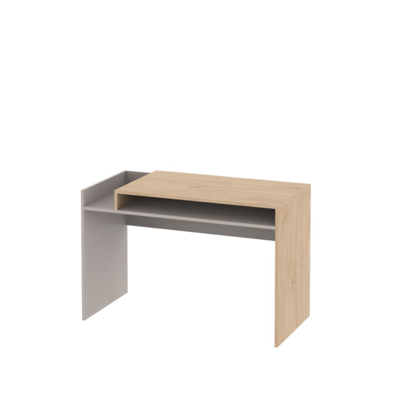 Escritorio Moderno 120 cm Gris Arcilla Roble Kendal - 3