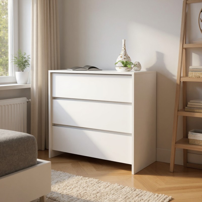Comoda Niza 90 cm Blanco - 2