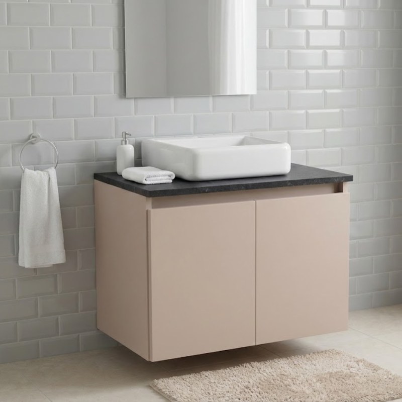 Vanitory 60 cm Gris Arcilla M�rmol Gris