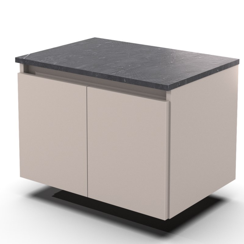 Vanitory 60 cm Gris Arcilla M�rmol Gris - 3