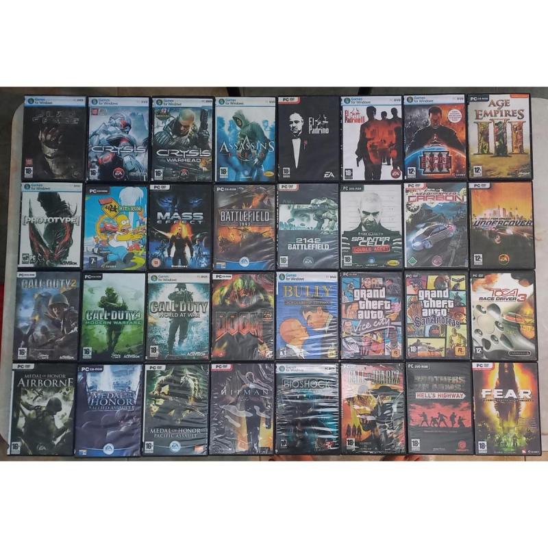 Juegos de PC en DVD (79 títulos) - 2