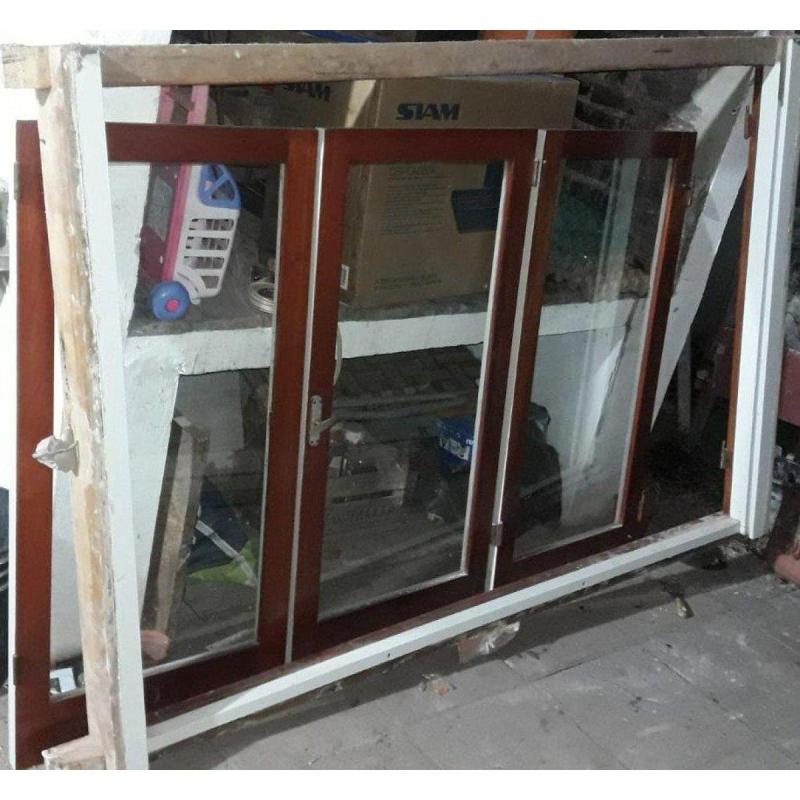 Ventana de madera 3 alas