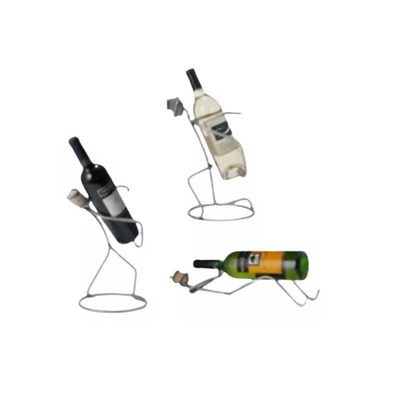 Porta Botella De Hierro Modelo Hombre × 1 U.