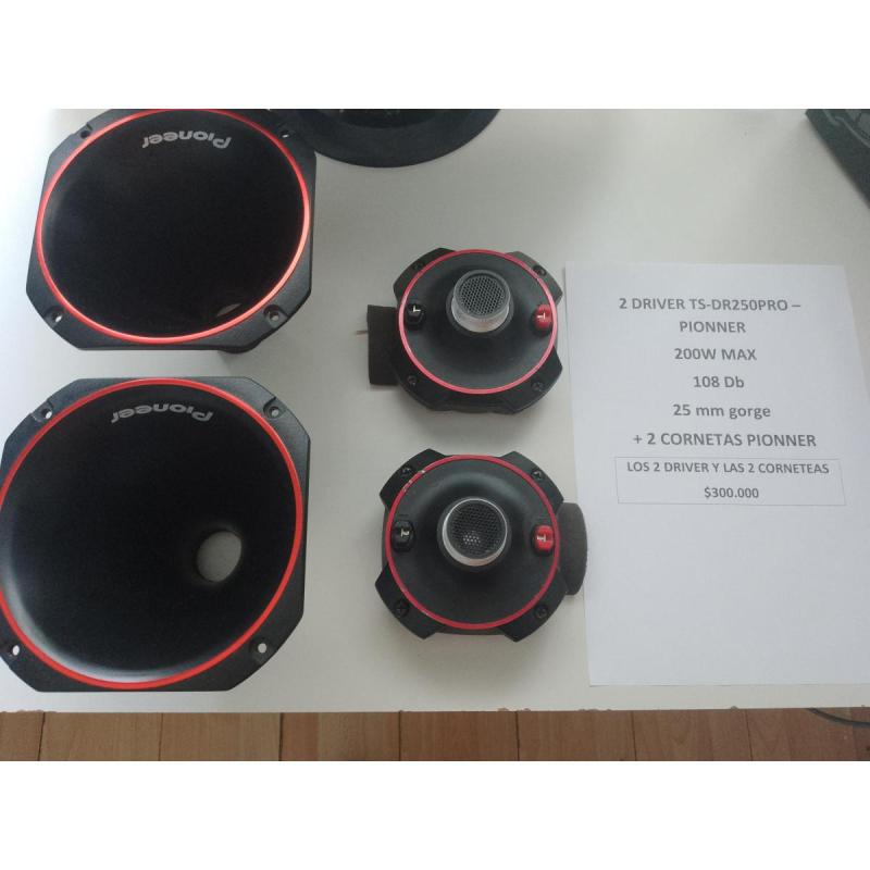 2 Cornetas + Driver Pionner