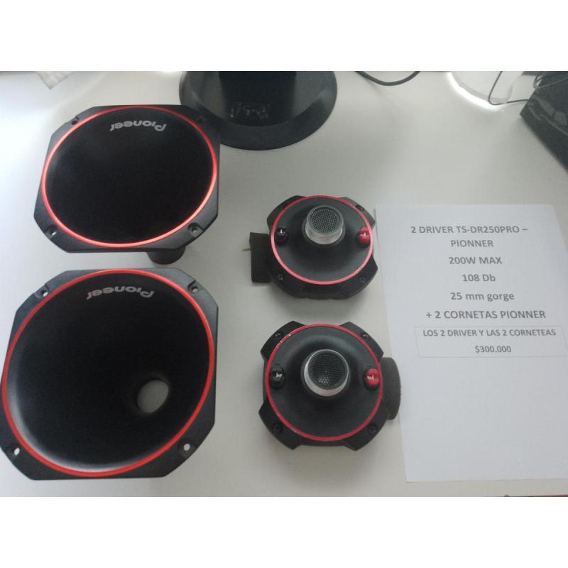 2 Cornetas + Driver Pionner - 2