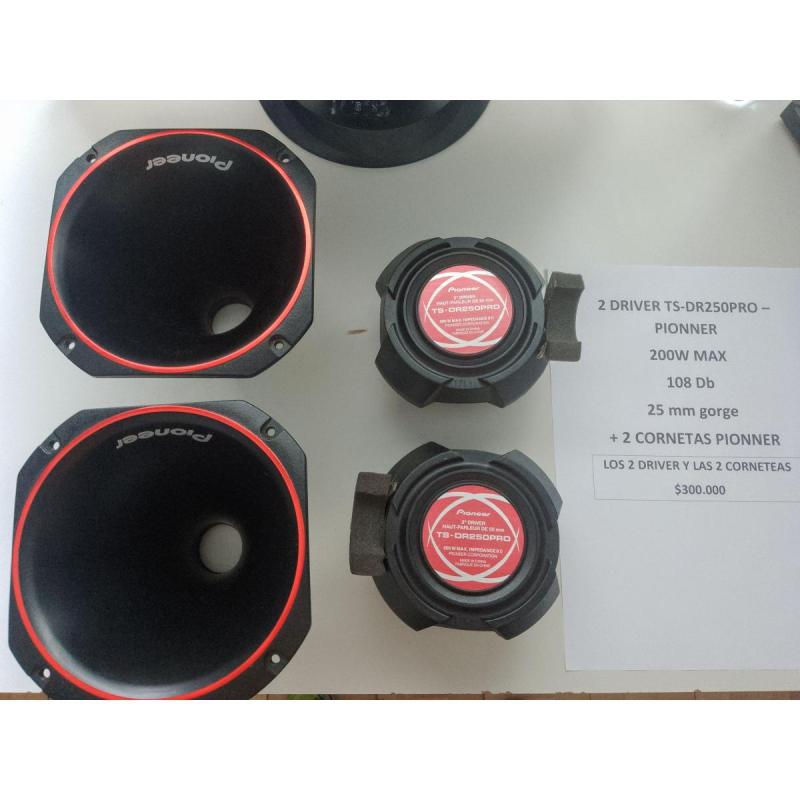 2 Cornetas + Driver Pionner - 3