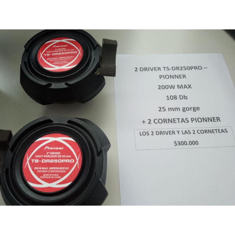 2 Cornetas + Driver Pionner - 4