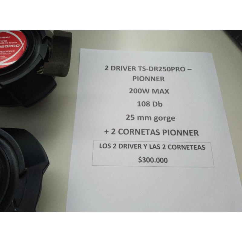2 Cornetas + Driver Pionner - 6