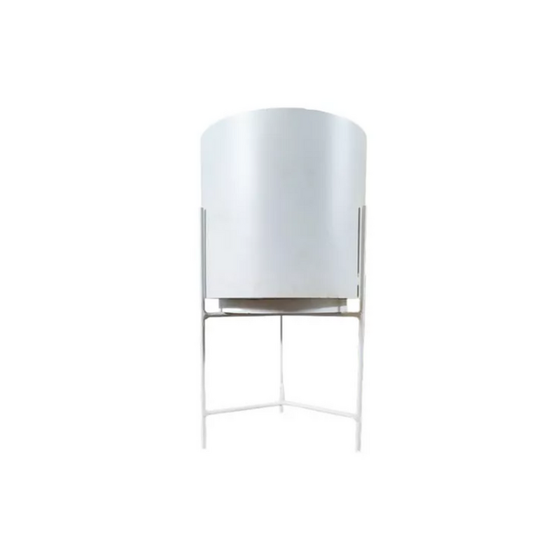 Macetero De Hierro Reforzado Con Maceta Y Plato