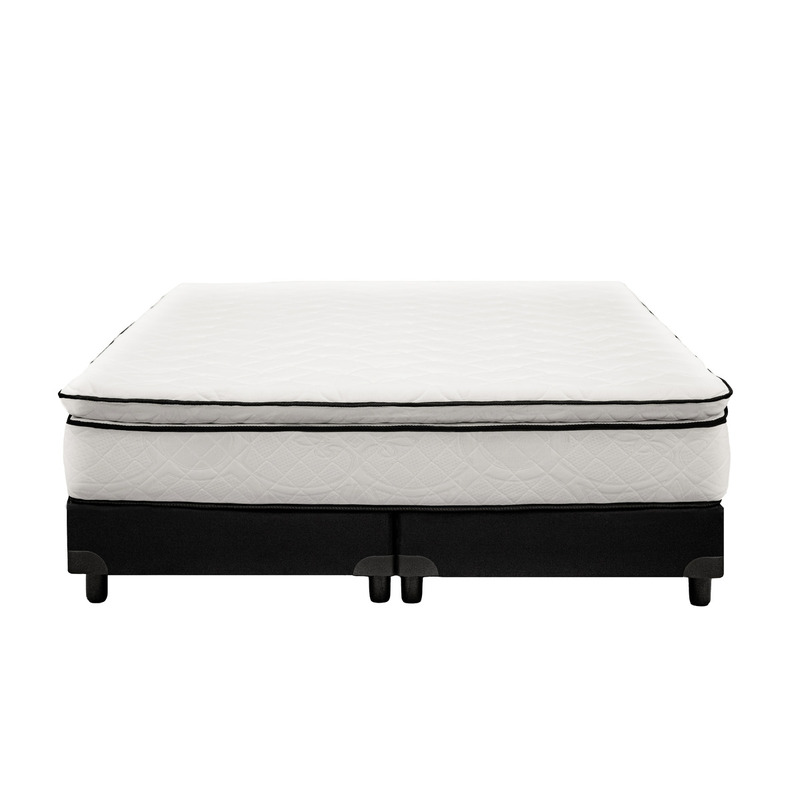 Colchon + Sommier 200x200 Super King - Resortes Bonell - Pillow Top soft