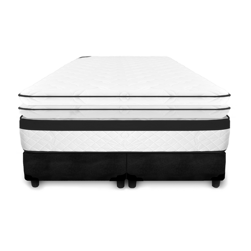 Colchon + Sommier 160x200 - Espuma alta densidad - Pillow Soft + Pillow Viscoelastico
