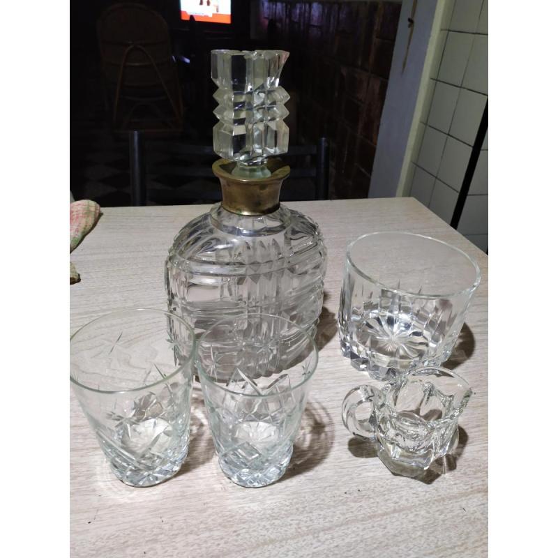 Set De Whisky Cristal Tallado