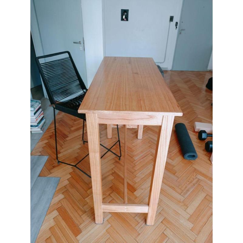 Mesa alta desayunador de madera - 3