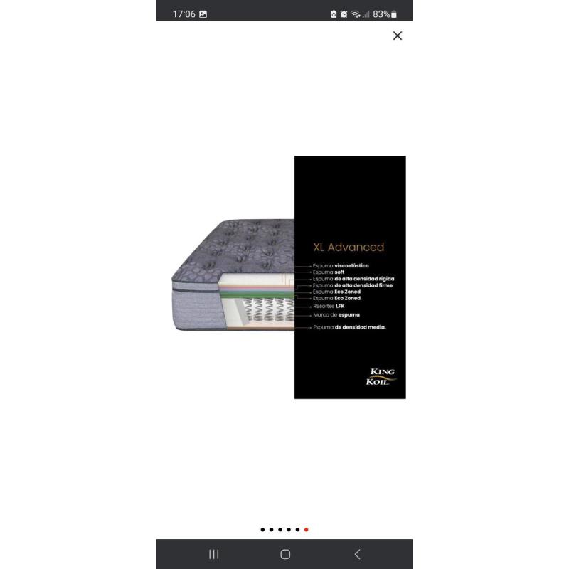 Oferta!!! Conjunto King Koil Xl Advance 2 Pl A Estrenar - 2