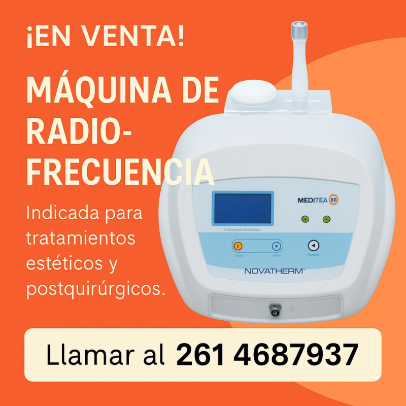 NOVATHERM maquina de Radio Frecuencia ( recibo permuta a mi favor)
