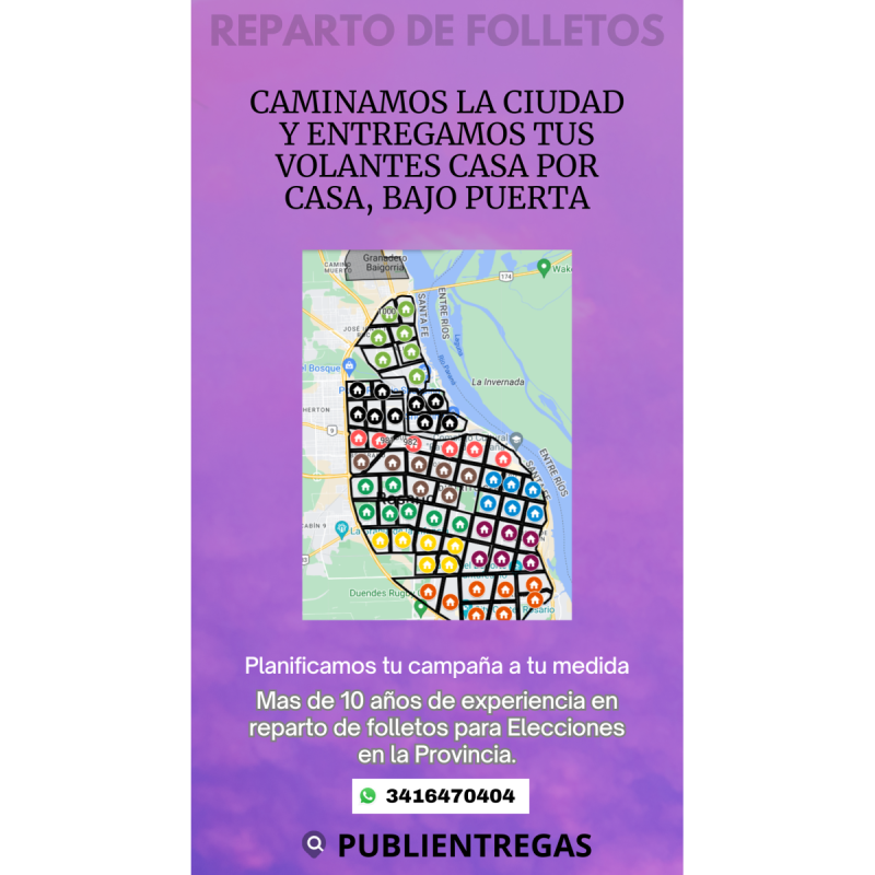 Reparto y distribución de folletos, volantes, revistas, etc en Rosario y alrededores - 2
