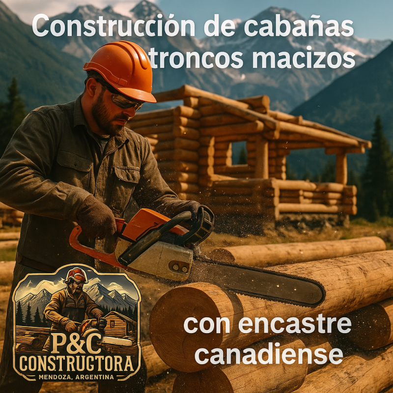 ConstrucciÓn De CabaÑas En Troncos Macizo Encastre Canadiense