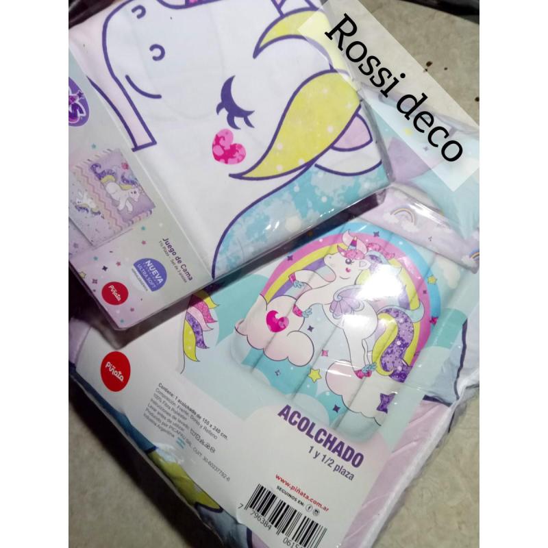 Hermosos acolchados sábanas batas y alfombras marca piñata