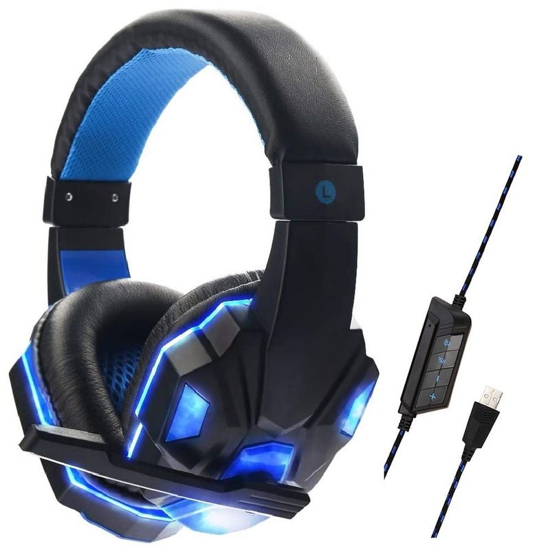 Auriculares Gamer Con Micrófono | SKYWAY | Bull Goat | SONIDO 7.1 - Retroiluminado Led - USB