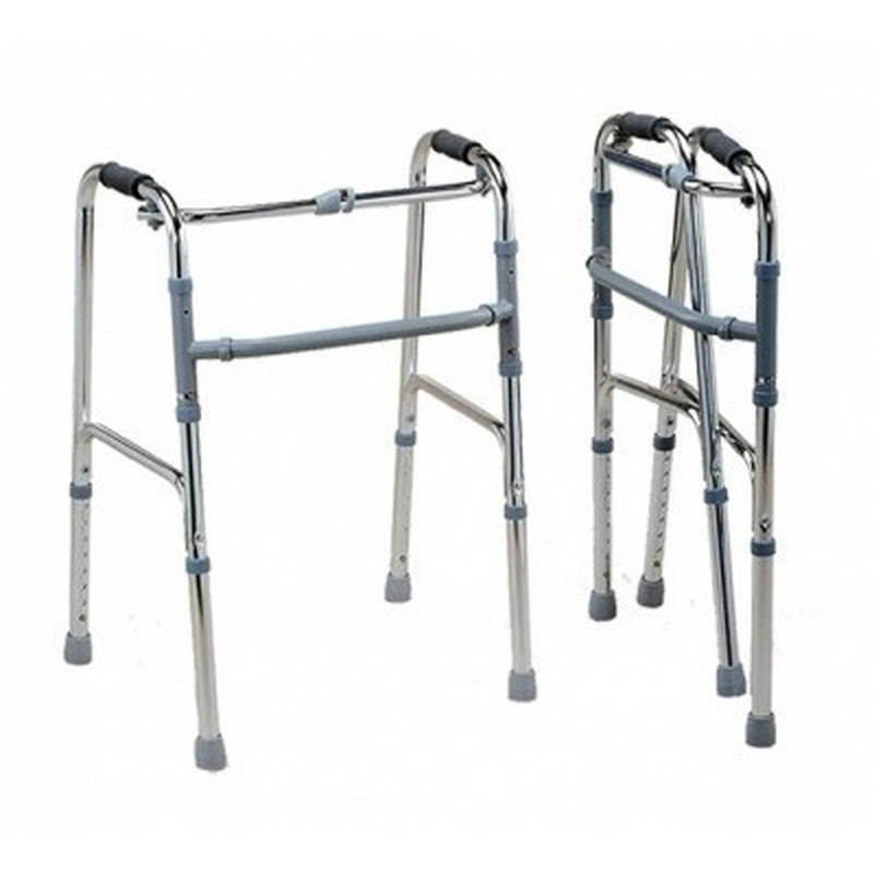 Andador de aluminio paso a paso