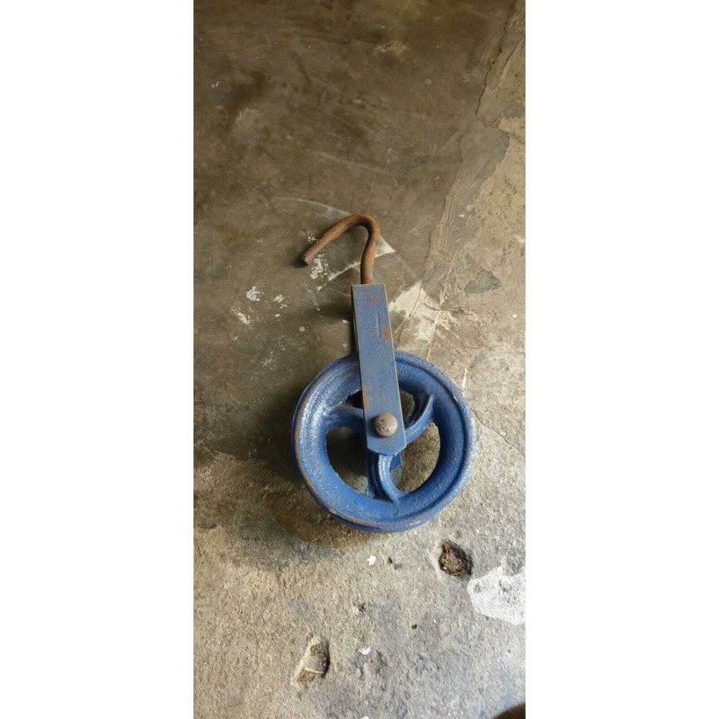 2 Roldanas de Albañil Fundición Polea Con Gancho Toth