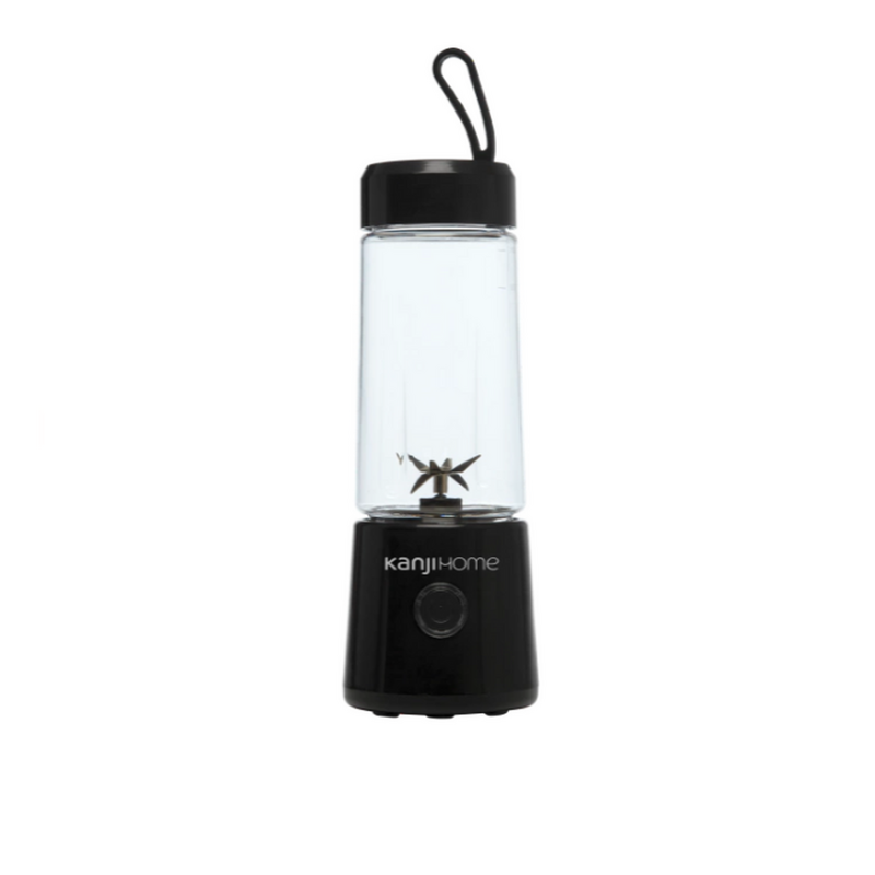 Licuadora Portátil Kanji Usb Verde, blanca, negra o rosa con 6 cuchillas 380ml - 3