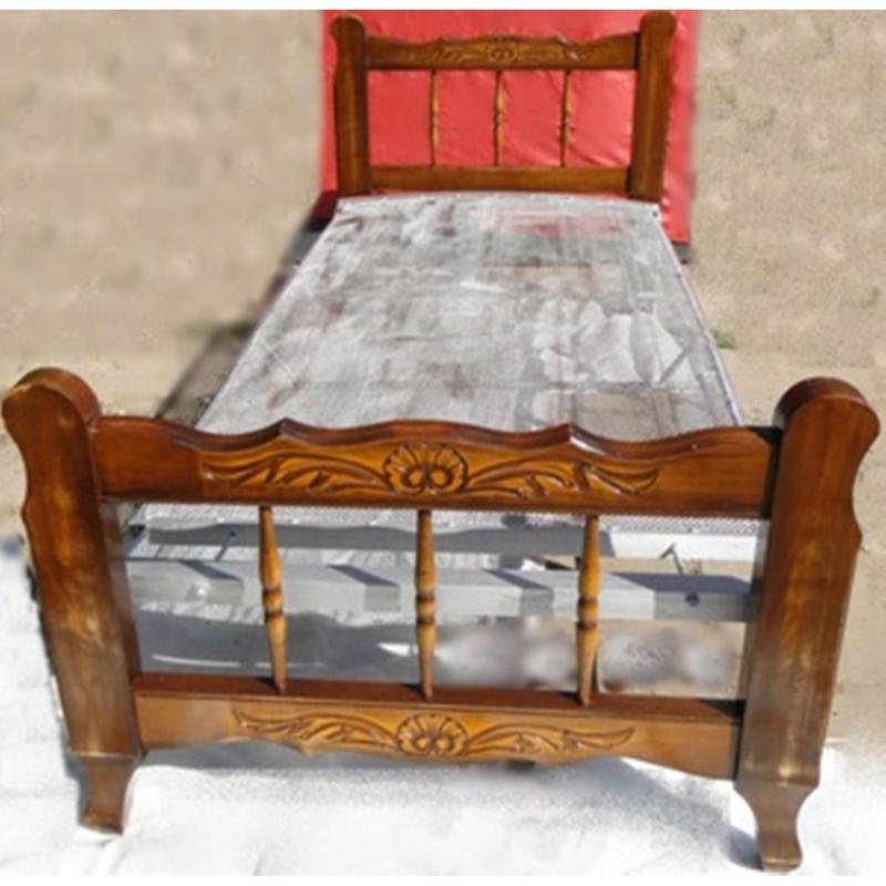 Antigua Cama Provenzal De 1 Plaza