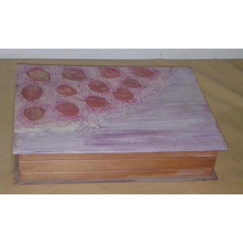 Caja Organizadora En Madera Con DecoraciÓn En Decoupage