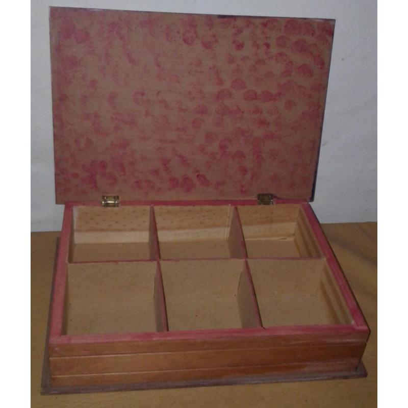 Caja Organizadora En Madera Con DecoraciÓn En Decoupage - 2/4