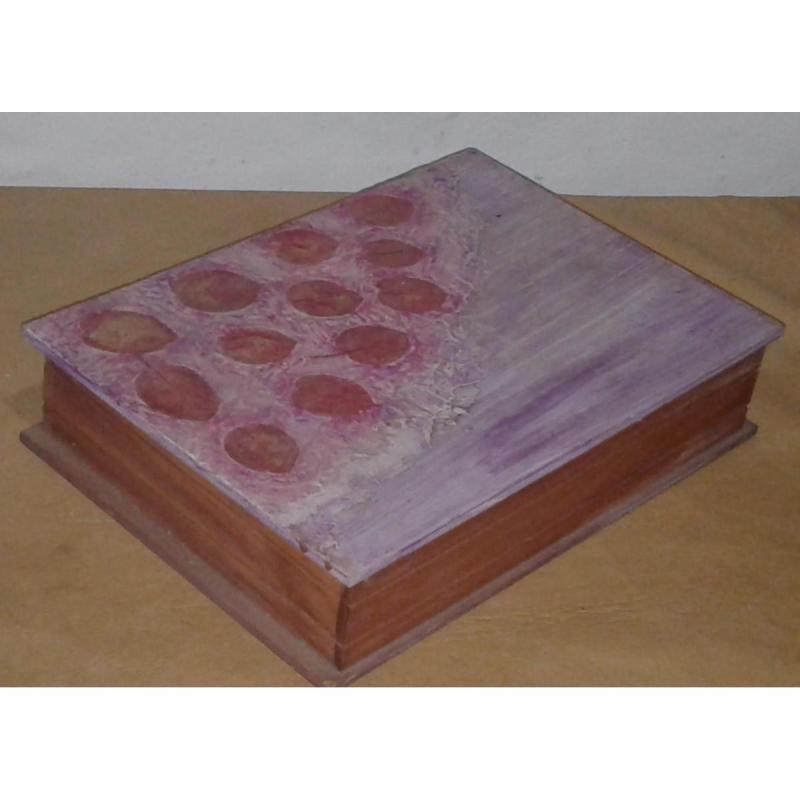 Caja Organizadora En Madera Con DecoraciÓn En Decoupage - 3/4