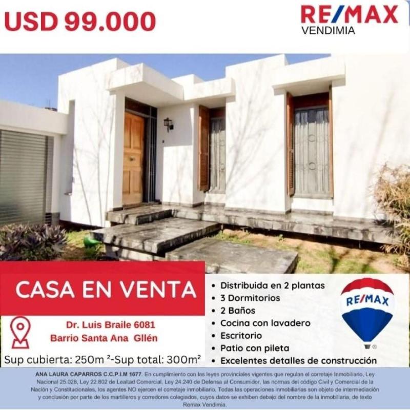 Barrio Santa Ana Guaymallen Casa En Venta