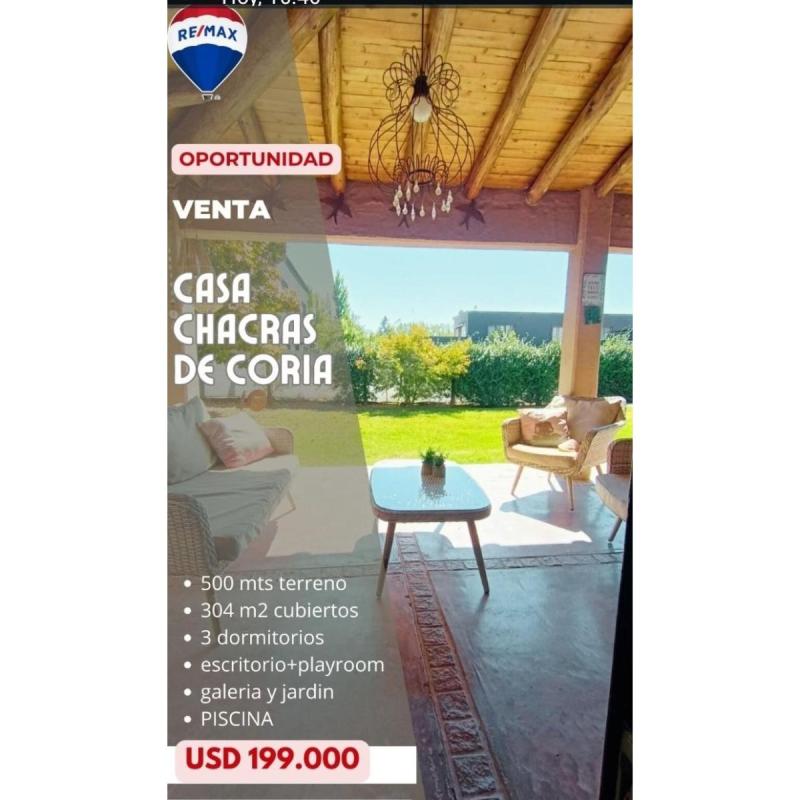 Chacras De Coria Casa En Venta Oportunidad Usd 199.000