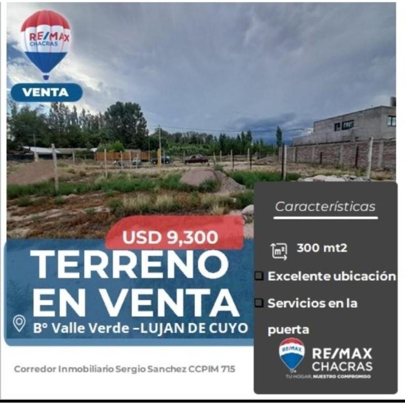 Lote En Venta Barrio Valle Verde Lujan De Cuyo Usd 9.300