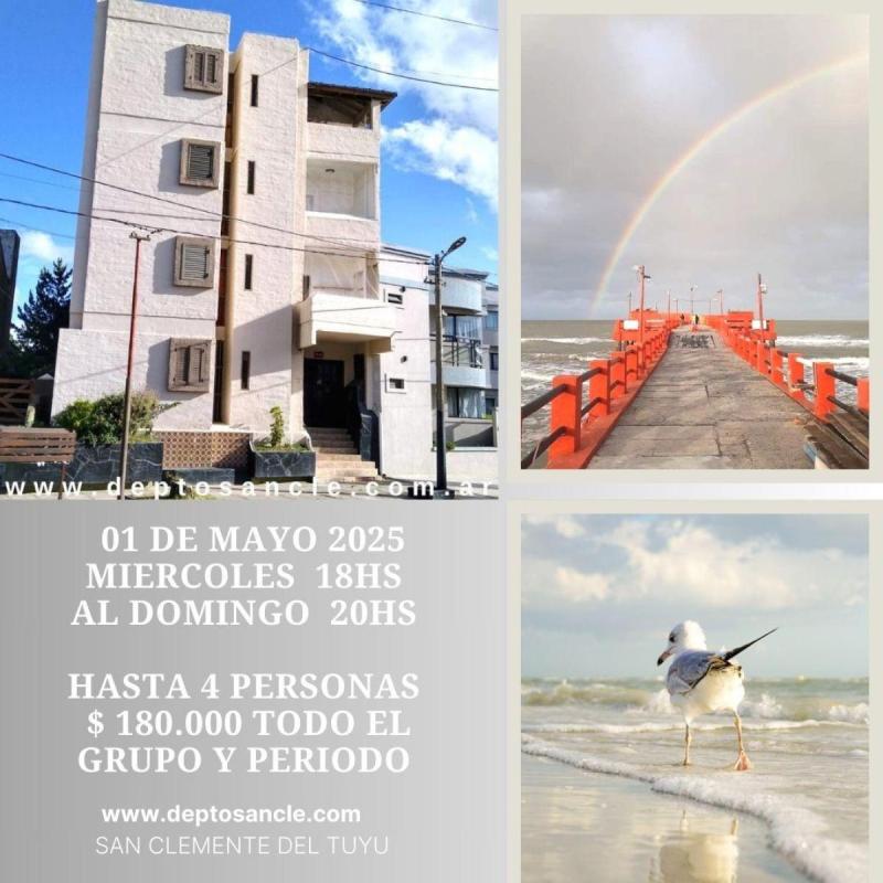 San Clemente, Día del Trabajo, Feriado 01 de Mayo, 2025, Alquiler departamentos, tarifas, promos