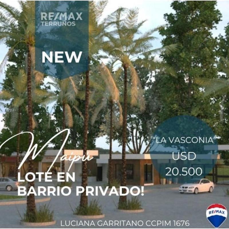 Vendo Lote En Maipu Barrio Privado La Vasconia