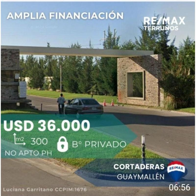 Las Cortaderas Tres Terreno En  Venta Usd 36.000